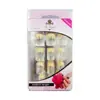 Patches de Manicure Modernos Elegantes e Dourado-Transparentes, Enfeites com Borda Dourada, Unhas Wearable Exquisitas, Manicure de Atmosfera Nobre Vendida Quente Transfronteiriça