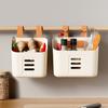 Hogar Cocina Cesta Colgante Pequeña Estante de Baño Colgable Cesta Colgante de Plástico para Almacenamiento Colgante de Pared de Baño