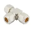 Conector de engate rápido de 9,52 mm conector de encaixe conector de aparafusamento rápido conector T de derivação para pulverização