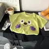 Set de Muñeca de Algodón Puro Ropa de Verano para Niños con Estampado 3D Pantalones Cortos de Bebé Holgados Antibacterianos Ropa de Clase A para Bebés