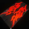 Adesivos para Veículos Elétricos de Motocicleta com Padrões de Chamas, Adesivos para Carros Esportivos, Acessórios Modificados, Decalques Decorativos