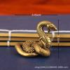 Adornos de Mascota de Té Cobra de Latón Sólido Antiguo Serpiente del Zodíaco Mango Pieza de Juego Adornos Decorativos de Escritorio de Oficina