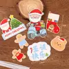 Decoração de Bolo de Natal 2025 Plug-In Feliz Natal Copo de Papel para Sobremesa Bandeirinha Colorida Decoração de Confeitaria