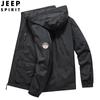 Jaqueta Masculina Primavera e Outono Nova Madura Estável Nova Moda Jaqueta com Capuz Roupa Casual Masculina Fina 8812JP