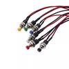 PBS-110/111 Interruptor de presión de encendido y apagado con botón pequeño de 7 mm, reinicio de avance lento, normalmente abierto/normalmente cerrado, con cable terminal