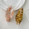 Grampo de cabelo de diamante de luxo leve estilo coreano, grampo de cabelo de tubarão com ácido acético, design de nicho feminino de alta qualidade, acessórios para cabelo na parte de trás da cabeça