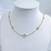 Collar Popular Simple de Corazón Transfronterizo Joyería para Banquetes Moda Fila Única Collar de Mujer de Gama Alta Collar
