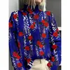 Novedades en la plataforma transfronteriza: Suéteres de cuello alto recomendados para mujer, estampado digital, serie personalizable