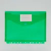 Bolsa para documentos de fichário com 11 furos, bolsa transparente para informações, bolsa de armazenamento, bolsa tridimensional de grande capacidade para arquivos de pessoal, fabricantes
