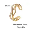 Pulsera Transfronteriza Nueva de Acero Inoxidable, Nicho de Moda, Gama Alta, Estilo de Lujo Accesible, Pulsera de Acero de Titanio Chapada en Oro de 18 Quilates Que No Se Desvanece