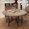 Mesa de Comedor Plegable Mesa de Comedor Estilo Vintage Mesa de Comedor Doméstica para 10-12 Personas Mesa de Comedor Redonda 2026 Nueva Mesa Redonda Grande