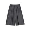 Verão Corte Tridimensional Pesado Forma de Concha Grande Calções de Terno de Perna Larga Masculinos e Femininos Básico Bicolor Curto Cropped