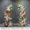 Adereços de Casamento: Arco Floral em Forma de Chifre, Cenário de Palco, Painel Curvo Pronto para Casamento ao Ar Livre