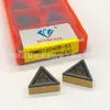 Pastilha de corte triangular externa para ferramenta de torno CNC TNMG160408-53 para usinagem de aço e aço inoxidável, cabeça de ferramenta de liga