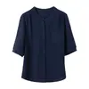 Cardigã de Gola Redonda com Manga Curta para Mulheres, Cor Sólida com Bolsos, Blusa Simples Pregueada, Nova Coleção Primavera/Outono 2026, Transfronteiriça