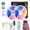 Faixa de luz de música bluetooth 12V RGB5050 faixa de luz 24 teclas controle remoto para celular barra mágica KTV faixa de luz decorativa