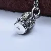Colgante de plata de ley s925 zachilam al por mayor industria pesada tridimensional moderno estilo étnico Cuadrado marca cadena para suéter colgante