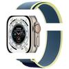 Pulseira Apple Watch Adequada para Apple Watch12Ultra3 Nylon Tecido Velcro Iwatch9 Pulseira de Trilha