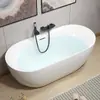Bañera Acrílica Integrada Sin Costuras para Uso Doméstico, Bañera Independiente de Doble Capa Aislada para Adultos