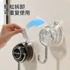 Gancho de Ventosa de Succión al Vacío, Fuerte Capacidad de Carga Cocina Sin Taladro Baño Puerta de Inodoro Pared Gancho Adhesivo para Toalla Sin Rastro
