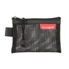 Bolsa de Malha para Armazenamento de Cartões Mini Bolsa de Malha Transparente com Zíper para Cartões Bancários Bolsa para Armazenamento de Cartões de Identificação Pasta Portátil