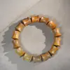 Pulsera de Sandalo Verde, Sandalo Negro, Cuentas de Bambú, Estilo Étnico Retro, Pulsera de un Círculo para Hombres y Mujeres, Cuentas de Rosario, Joyería de Cuentas Budistas