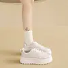 Nuevas Zapatillas Blancas de Primavera 2026 para Mujer, Estilo Coreano Casual Deportivo Versátil para Estudiantes Femeninas, Estilo Callejero Hl516-1
