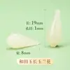 Jade Hetian Natural Flor Accesorios DIY Pulsera Jade Loto Perla Cuerda Colgante Material