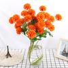 Simulação crisântemo de bola de três cabeças flor falsa hortênsia flor artificial crisântemo pingue-pongue decoração de casamento para casa buquê de hortênsia de simulação