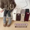 Leggings Gruesos con Forro de Felpa para Niñas, Medias Patchwork Versátiles y Modernas, Calcetines Cálidos de Otoño e Invierno para Niñas