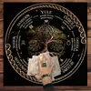 Amazon Transfronterizo Mantel para Mesa de Cartas de Tarot Árbol de la Vida Estrella de Cinco Puntas Luna Mantel Mantel de Mesa Sacrificial de Bruja Mantel de Juego
