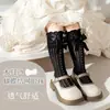 Calcetines de encaje para niños, primavera y verano, calcetines de niña con volantes, calcetines huecos para la pantorrilla, calcetín transpirable de estilo coreano