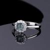 Anillo Cabas de Plata S925 con Jade "Gimsophila" Joyería Abierta Joyería de Lujo Ligero Joyería para Mujer Bienestar en Vivo