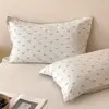 Fundas de Almohada Florales Pequeñas, un Par de Fundas de Almohada de Gasa de Algodón Puro 2026 Nuevas, Anti-Aceite para el Cabello, Funda Interior para Almohada 48X74