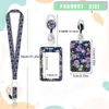 Suministrado directamente para exportación: porta-insignias retráctiles, clips para insignias giratorios en forma de flor, porta-insignias con impresión UV y cordones para empleados - al por mayor