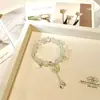 Pulsera de Flor de Lirio del Valle Súper Popular para Mujer Ins Trendy Mejor Amiga Estilo Antiguo Pulsera Dulce Estudiante Simple Versátil Joyería para Mano