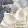 Sujetador de cuello halter sin tirantes para mujer con poco busto, engrosado para un aspecto más lleno, sujetador sin espalda cruzado en U sin costuras para verano