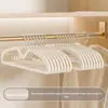 Suporte de Roupas de Casa de Dois Níveis Pendurador de Roupas Sem Costura Antiderrapante Cabide de Roupas Canto Anti-ombro Boca de Peixe Suporte para Roupas Úmidas e Secas de Uso Duplo