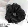 Goma para el pelo tipo scrunchie de malla perlada estilo coreano, textura suave, para moño, coleta baja, banda de goma de alta elasticidad, accesorio para el cabello