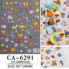 2025 Nuevo Adhesivo para Uñas con Diseño de Copo de Nieve Joyería Blanca de Copo de Nieve para Uñas Calcomanía de Personalidad de Dibujos Animados Adhesivo para Uñas