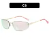 Gafas de Sol Kedun Ovaladas Sin Marco Estilo Y2K de Alta Gama Europeo y Americano Nuevas Gafas de Sol 2025 Gafas de Sol Retro