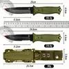 Cuchillo de Exterior, Cuchillo Militar, Cuchillo Recto, Cuchillo para Fruta, Cuchillo Portátil de Camping para Exteriores, Cuchillo Multifuncional para Exteriores, Cuchillo Todo en Uno para Supervivencia en Exteriores