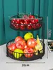 Bandeja de Frutas Luxo Acessível Mesa de Centro da Sala de Estar Caixa de Doces Cesta de Frutas Doméstica Multicamadas Aparência Elegante 2025 Porta-Petiscos Bandeja de Frutas