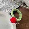 Nueva Diadema Dulce de Frutas Estilo Coreano para Niños, Diadema de Bola Alta Elástica, Anillo de Toalla Versátil Accesorio para el Cabello para Niñas