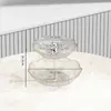 Plato de Frutas de Múltiples Niveles con un Estilo de Lujo Ligero de Alta Gama para Uso en el Hogar en la Sala de Estar, Adecuado para Bocadillos, Frutos Secos, Dulces, Frutas Deshidratadas y Golosinas para el Té