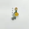 Nuevo Ágata Natural Loto Dosel Pequeño Deslizante Jade Hetian Pulsera Colgante Pequeño Colgante de Cristal Pulsera para Mujer Accesorios DIY