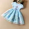 Vestido para Niñas 2025 Verano Estilo Hielo y Nieve Ropa Infantil Romance Elsa Vestido de Princesa Infantil Vestido para Bebé Elsa