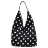 Bolsa Tote Casual Minimalista de Lunares para Mujer, Nuevo Verano 2026 Ligera de Gran Capacidad para el Trabajo, Bolso de Mano al Hombro