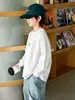 Camiseta de Manga Comprida para Meninos Primavera e Outono 2025 Nova Camiseta Básica de Outono Infantil para Crianças Mais Velhas, Moletom Fino de Outono na Moda