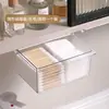 Gabinete con Espejo Caja de Almacenamiento Lavabo de Baño Almacenamiento Hisopos Desmaquillante de Algodón Labial Cosméticos Gabinete de Baño Estante Empotrado